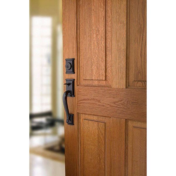Kwikset Ashfield Handleset with Single Cylinder Deadbolt and Door Lever and Rosette & Reviews